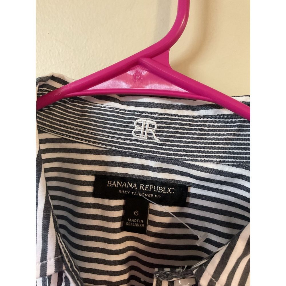NEW Banana Republic Shirt Blouse Size 6 Riley Tailored Fit 🍃🌿 - Picture 2 of 10